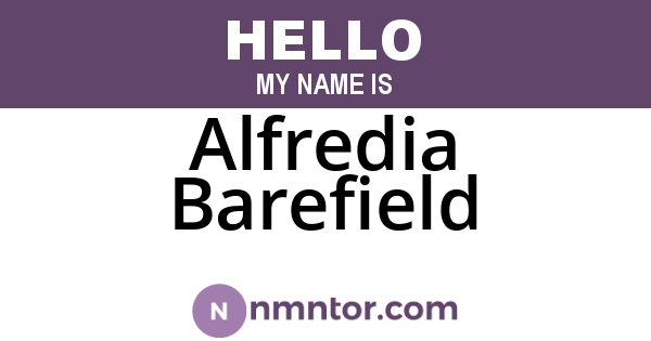 Alfredia Barefield