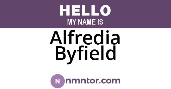 Alfredia Byfield