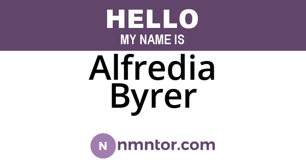 Alfredia Byrer