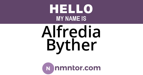 Alfredia Byther