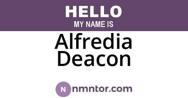 Alfredia Deacon