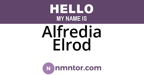 Alfredia Elrod