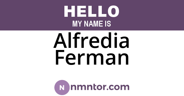 Alfredia Ferman