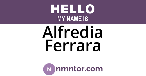 Alfredia Ferrara