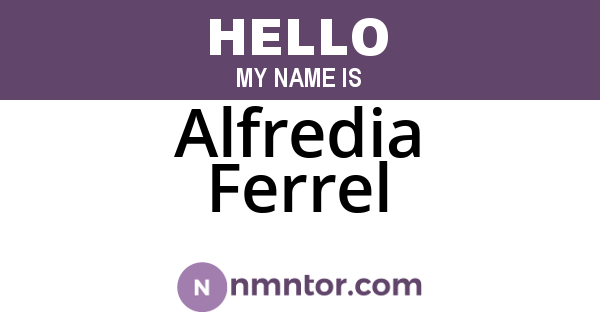 Alfredia Ferrel