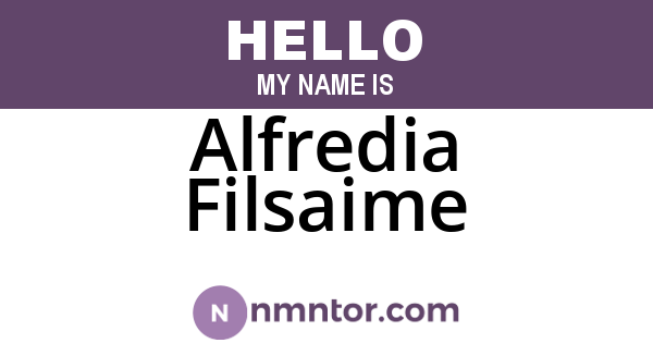 Alfredia Filsaime