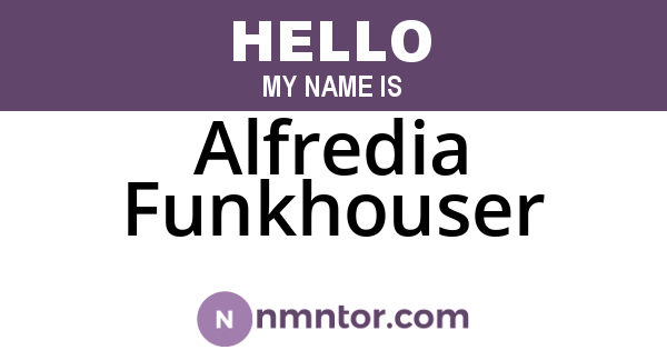 Alfredia Funkhouser