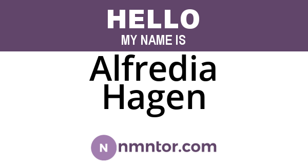 Alfredia Hagen