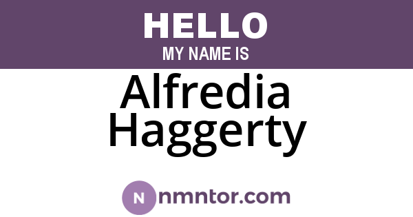 Alfredia Haggerty