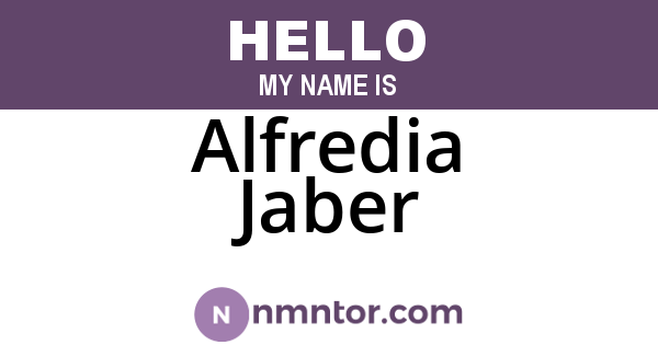 Alfredia Jaber
