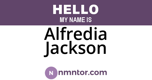 Alfredia Jackson