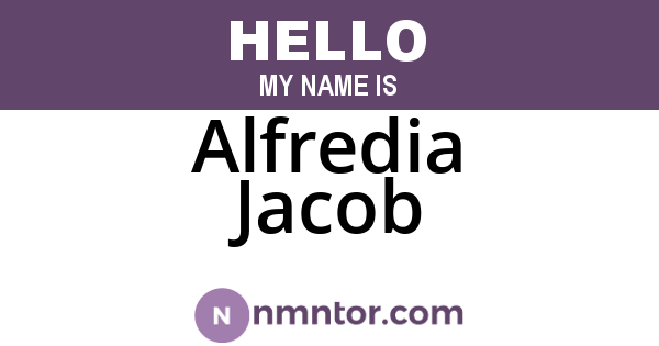 Alfredia Jacob