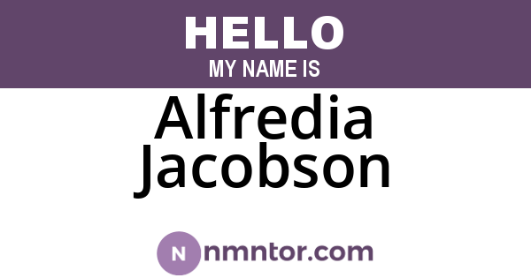 Alfredia Jacobson