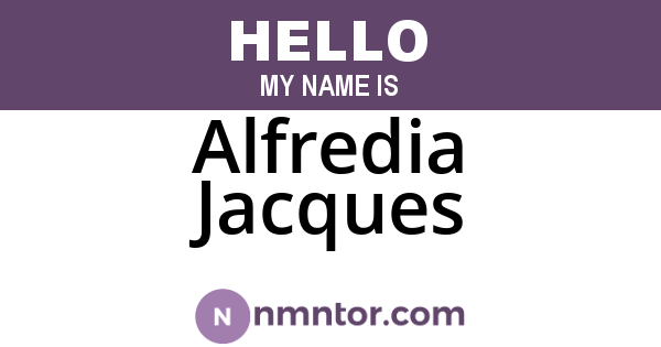 Alfredia Jacques