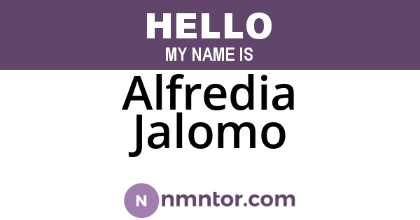 Alfredia Jalomo