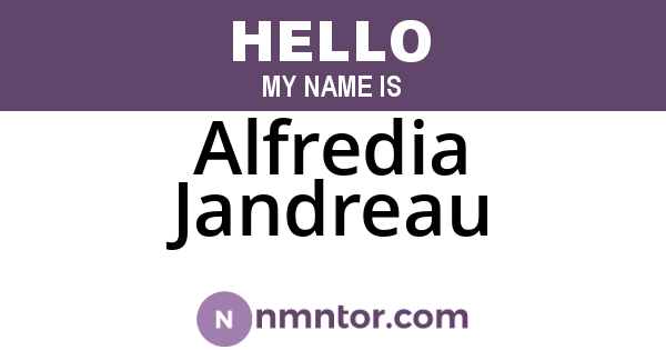Alfredia Jandreau