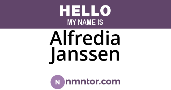 Alfredia Janssen