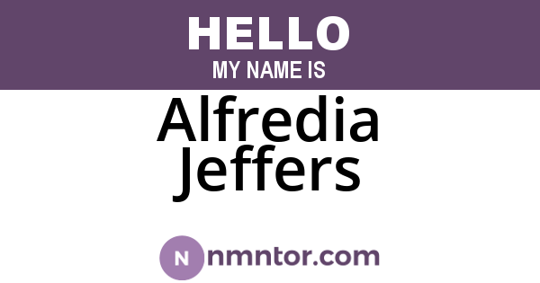 Alfredia Jeffers