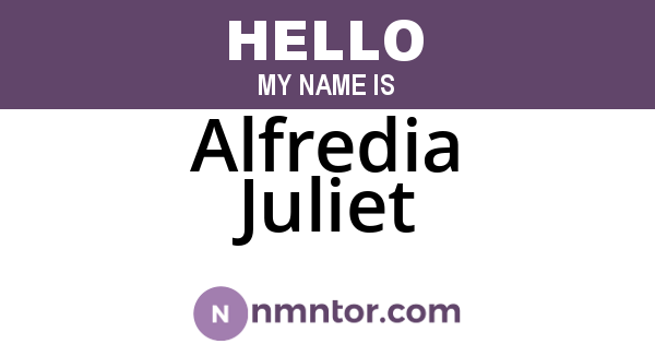 Alfredia Juliet