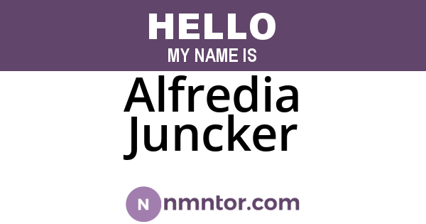 Alfredia Juncker