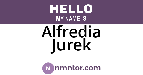 Alfredia Jurek