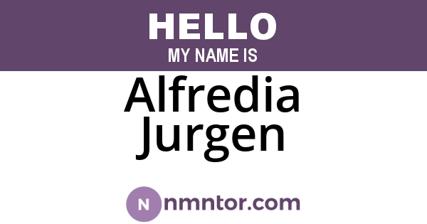 Alfredia Jurgen