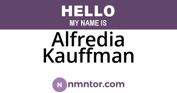 Alfredia Kauffman