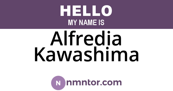 Alfredia Kawashima