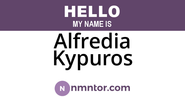 Alfredia Kypuros