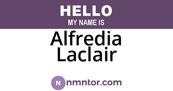 Alfredia Laclair