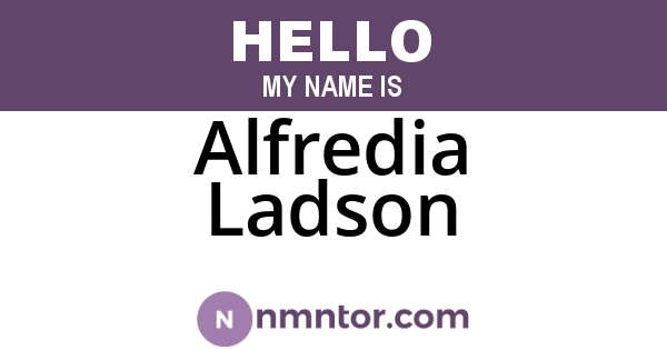 Alfredia Ladson