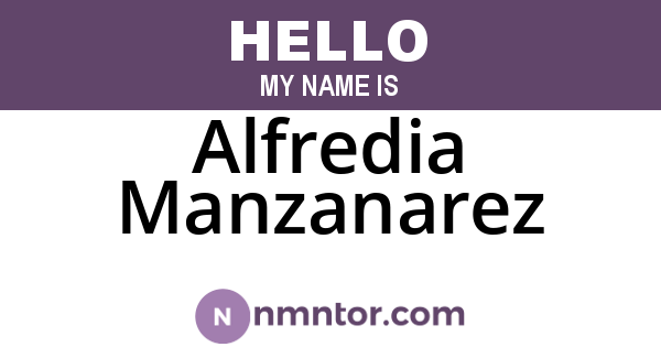 Alfredia Manzanarez