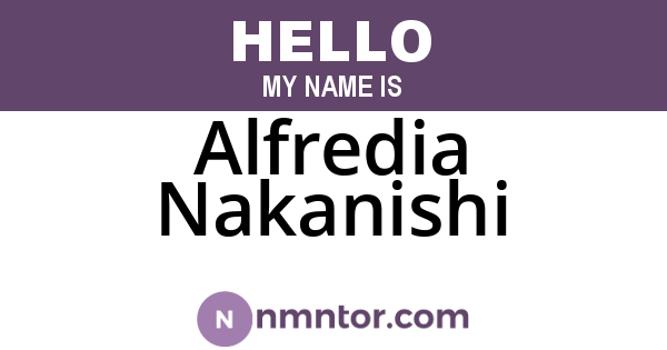 Alfredia Nakanishi
