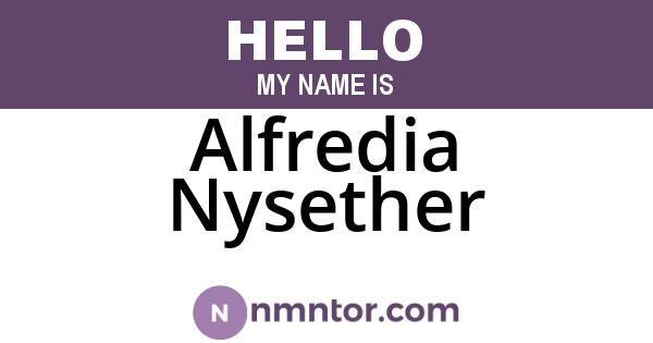 Alfredia Nysether