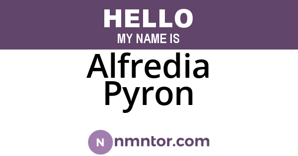 Alfredia Pyron