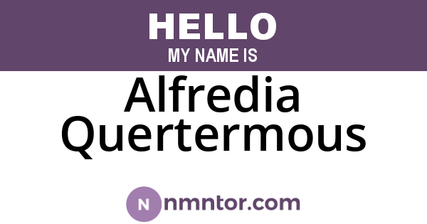 Alfredia Quertermous