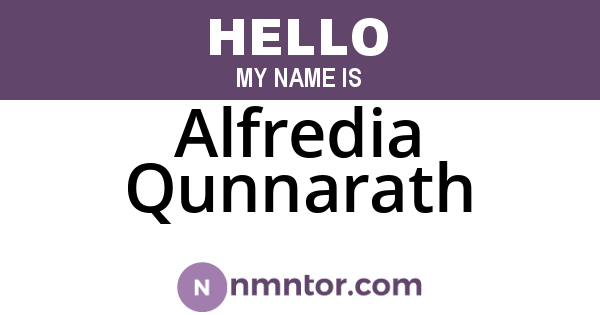 Alfredia Qunnarath