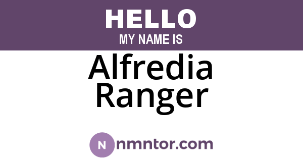 Alfredia Ranger