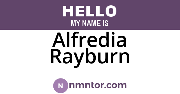 Alfredia Rayburn