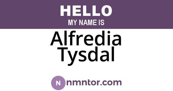 Alfredia Tysdal