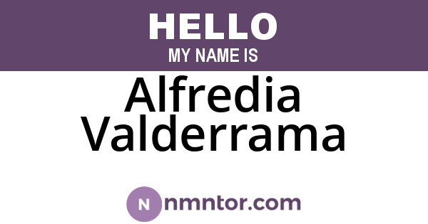 Alfredia Valderrama