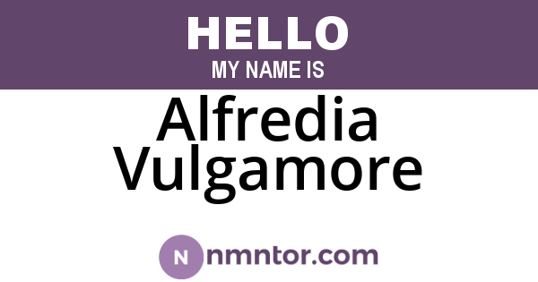 Alfredia Vulgamore