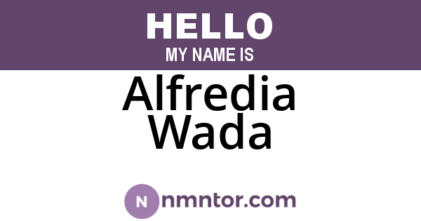 Alfredia Wada