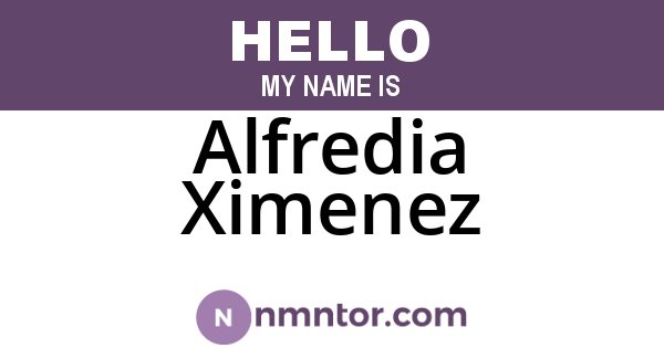Alfredia Ximenez