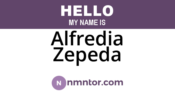 Alfredia Zepeda