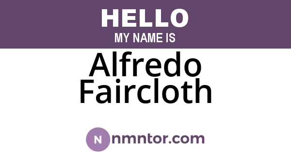 Alfredo Faircloth