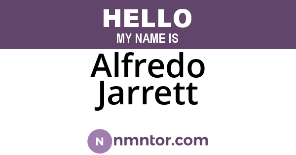 Alfredo Jarrett