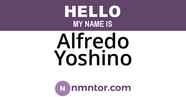Alfredo Yoshino