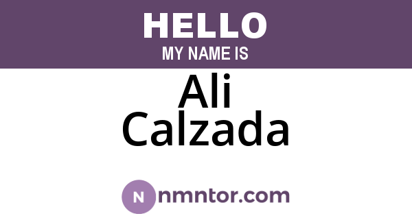 Ali Calzada