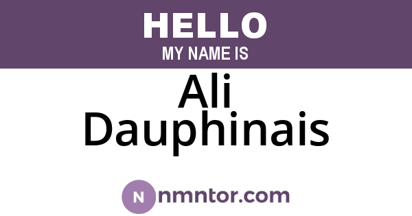 Ali Dauphinais